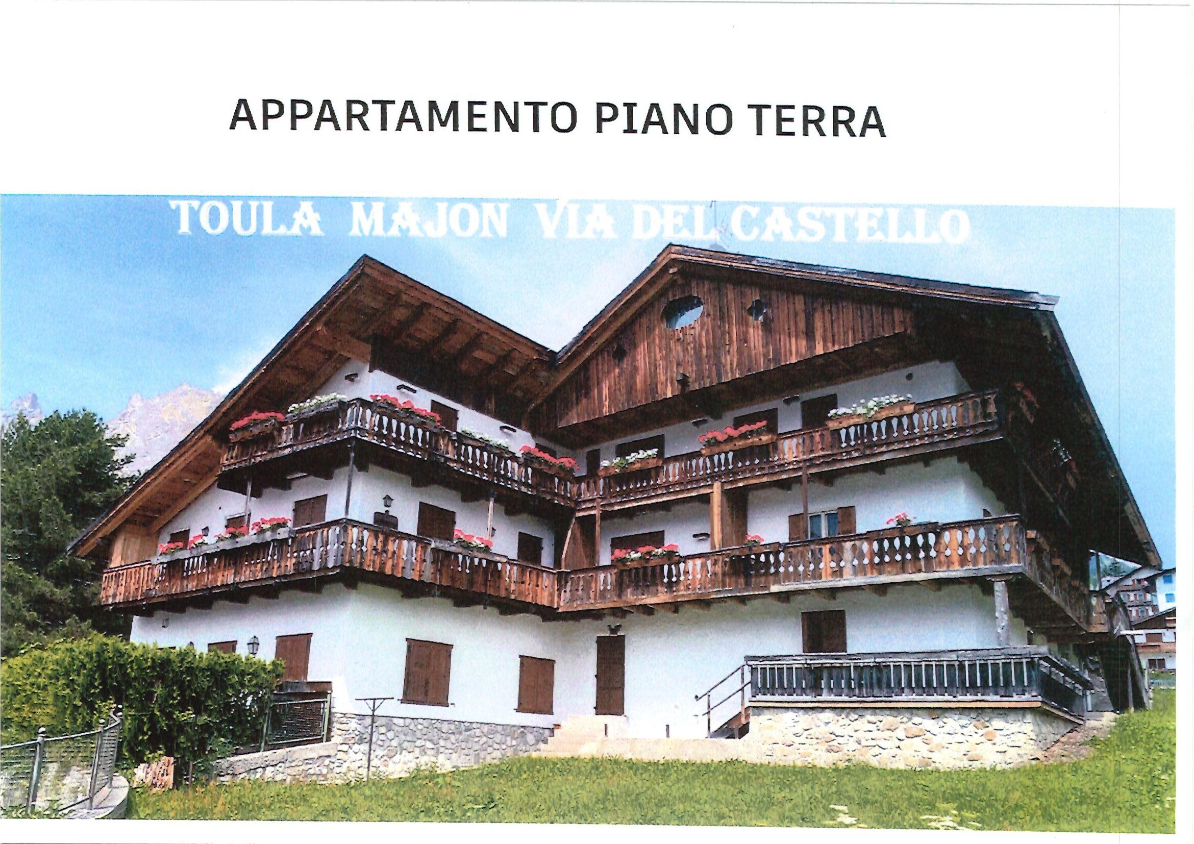 Foto 1 Appartamento Piano Terra – Via del Castello – Cortina